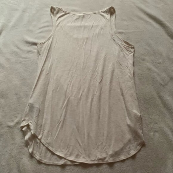 Old Navy Luxe Basic Cream Long Tank Top - Picture 2 of 3